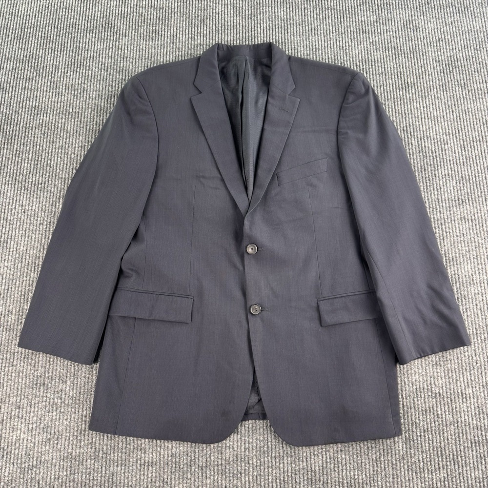 Hugo Boss Suit Jacket 42 R Blue Wool Pasolini Movie Birdseye Travel Italy Sport